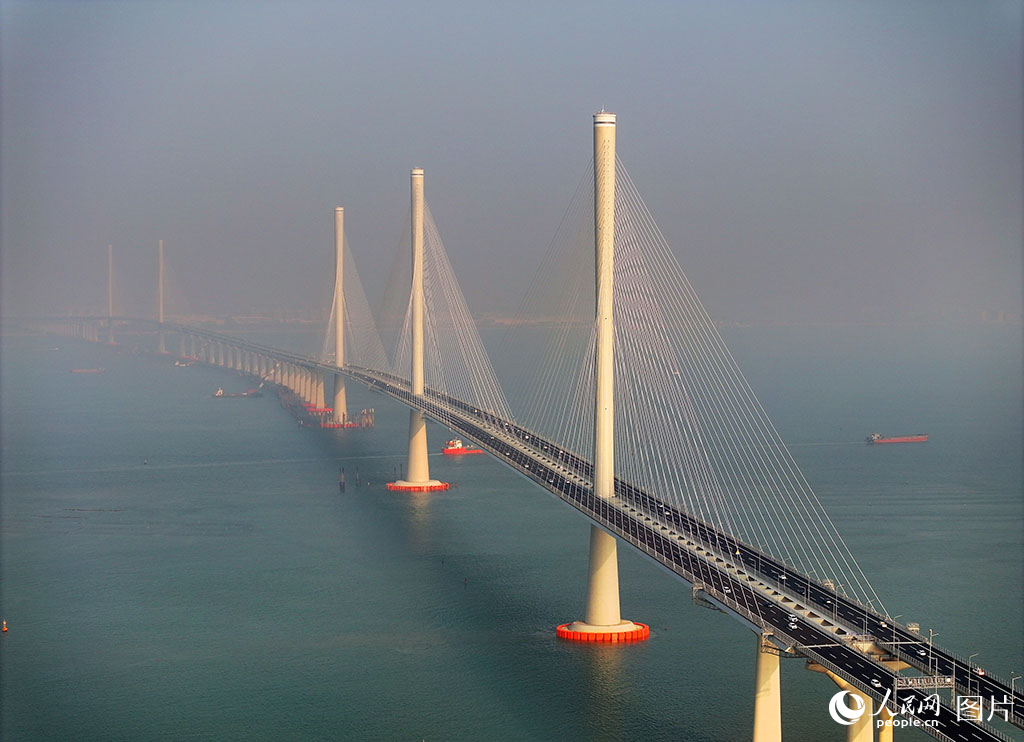 粤港澳大湾区又添大通道 黄茅海跨海通道通车